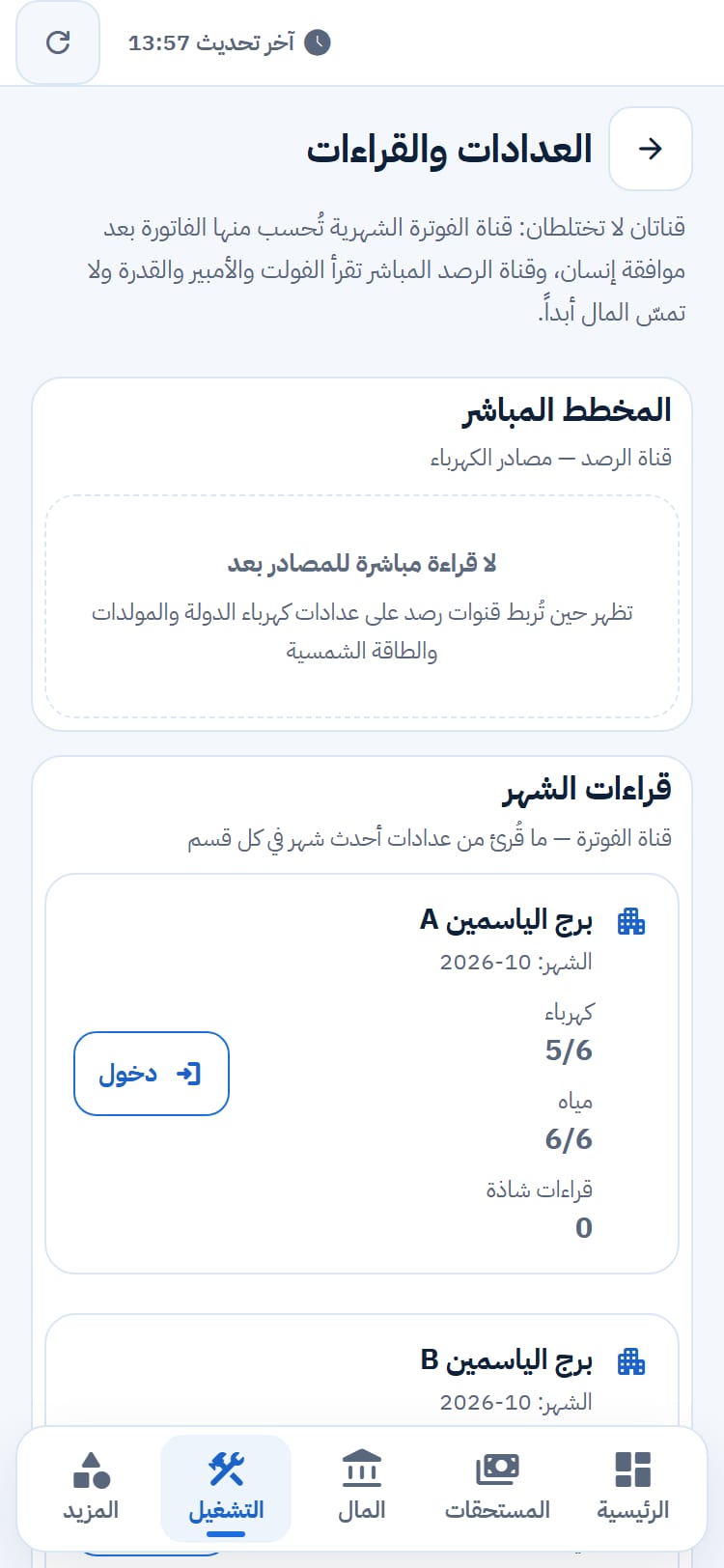 العدادات والقراءات